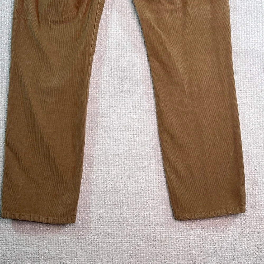 J.Crew‎ Vintage Slim Straight Corduroy Pants Womens 27 Khaki Tan Mid Rise Casual
